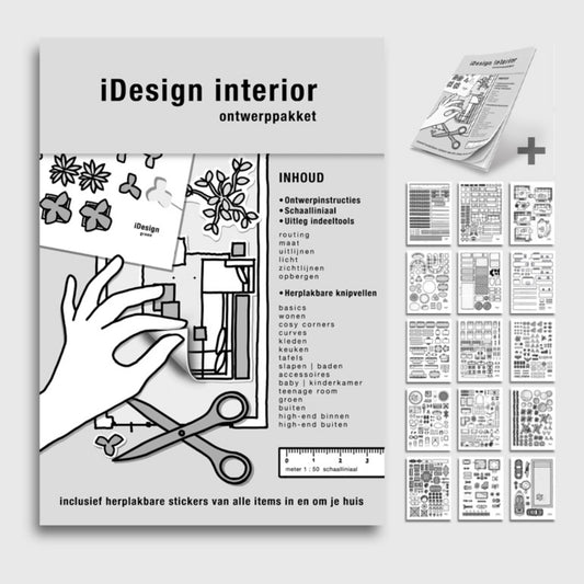 ontwerppakket  met herplakbare schaalicoontjes